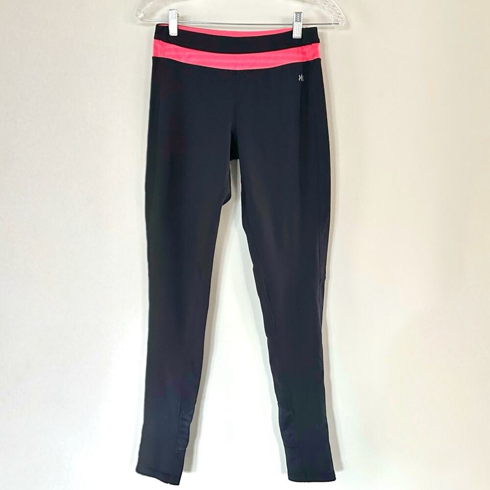 Kyodan Black Pink Low Rise Yoga Leggings Petite Small Y2K